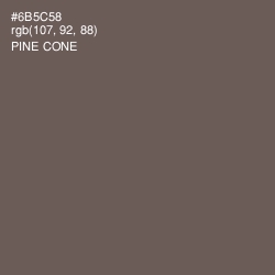 #6B5C58 - Pine Cone Color Image