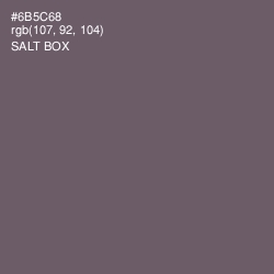#6B5C68 - Salt Box Color Image