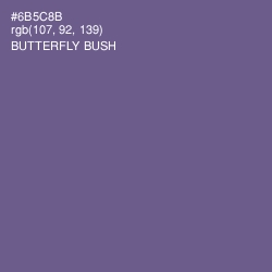 #6B5C8B - Butterfly Bush Color Image