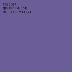 #6B5D97 - Butterfly Bush Color Image