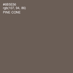 #6B5E56 - Pine Cone Color Image