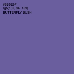 #6B5E9F - Butterfly Bush Color Image