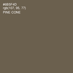 #6B5F4D - Pine Cone Color Image