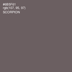 #6B5F61 - Scorpion Color Image