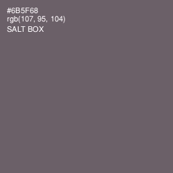 #6B5F68 - Salt Box Color Image