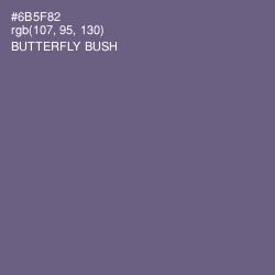 #6B5F82 - Butterfly Bush Color Image