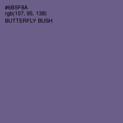 #6B5F8A - Butterfly Bush Color Image