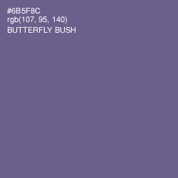 #6B5F8C - Butterfly Bush Color Image