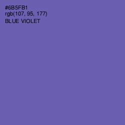 #6B5FB1 - Blue Violet Color Image