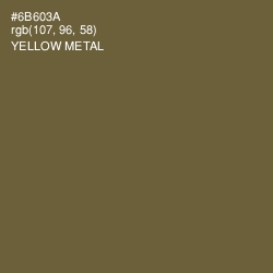 #6B603A - Yellow Metal Color Image