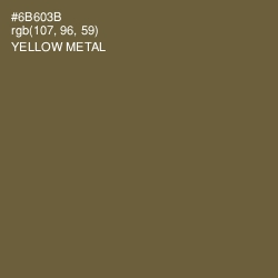 #6B603B - Yellow Metal Color Image