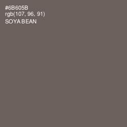 #6B605B - Soya Bean Color Image