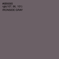 #6B6065 - Ironside Gray Color Image