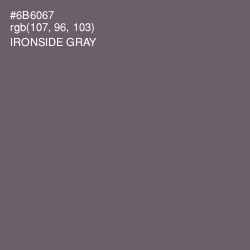 #6B6067 - Ironside Gray Color Image