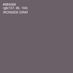 #6B6068 - Ironside Gray Color Image