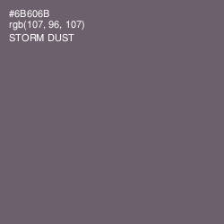 #6B606B - Storm Dust Color Image