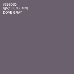 #6B606D - Dove Gray Color Image