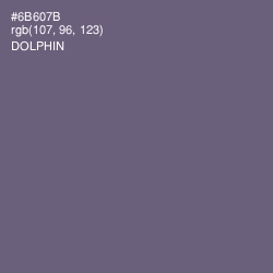 #6B607B - Dolphin Color Image