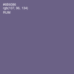 #6B6086 - Rum Color Image