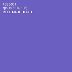 #6B60C1 - Blue Marguerite Color Image