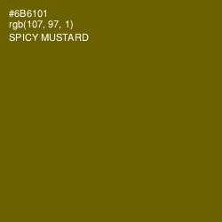 #6B6101 - Spicy Mustard Color Image