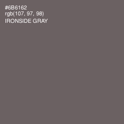 #6B6162 - Ironside Gray Color Image