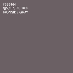 #6B6164 - Ironside Gray Color Image