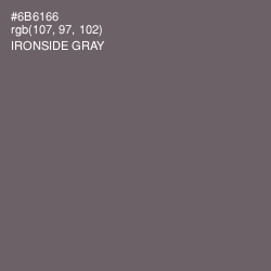#6B6166 - Ironside Gray Color Image