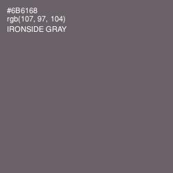 #6B6168 - Ironside Gray Color Image