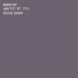 #6B616F - Dove Gray Color Image