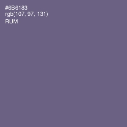 #6B6183 - Rum Color Image