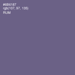 #6B6187 - Rum Color Image
