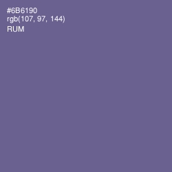 #6B6190 - Rum Color Image