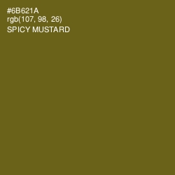 #6B621A - Spicy Mustard Color Image
