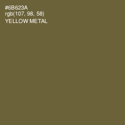 #6B623A - Yellow Metal Color Image