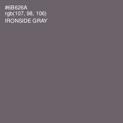 #6B626A - Ironside Gray Color Image