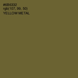 #6B6332 - Yellow Metal Color Image