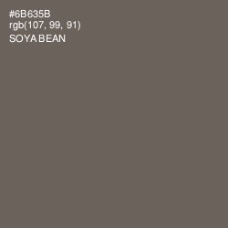 #6B635B - Soya Bean Color Image