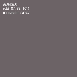 #6B6365 - Ironside Gray Color Image