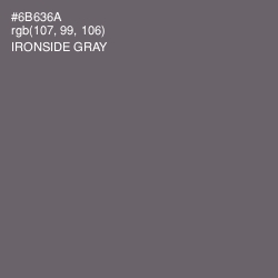 #6B636A - Ironside Gray Color Image