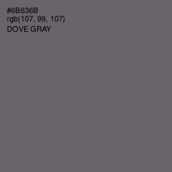 #6B636B - Dove Gray Color Image