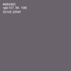 #6B636C - Dove Gray Color Image