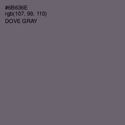 #6B636E - Dove Gray Color Image