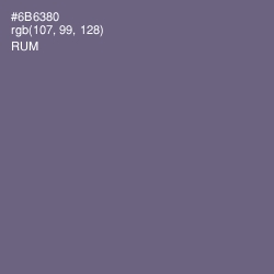 #6B6380 - Rum Color Image