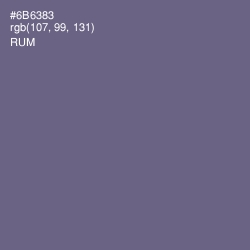 #6B6383 - Rum Color Image