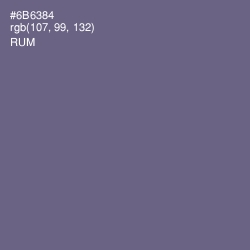 #6B6384 - Rum Color Image