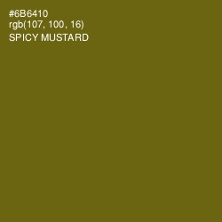 #6B6410 - Spicy Mustard Color Image