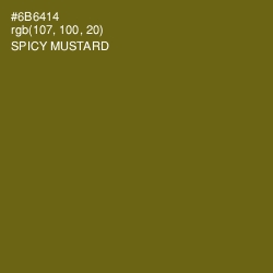 #6B6414 - Spicy Mustard Color Image