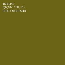 #6B6415 - Spicy Mustard Color Image
