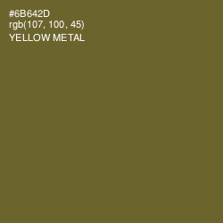 #6B642D - Yellow Metal Color Image